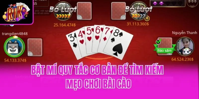 Bật mí quy tắc cơ bản để tìm kiếm mẹo chơi bài cào